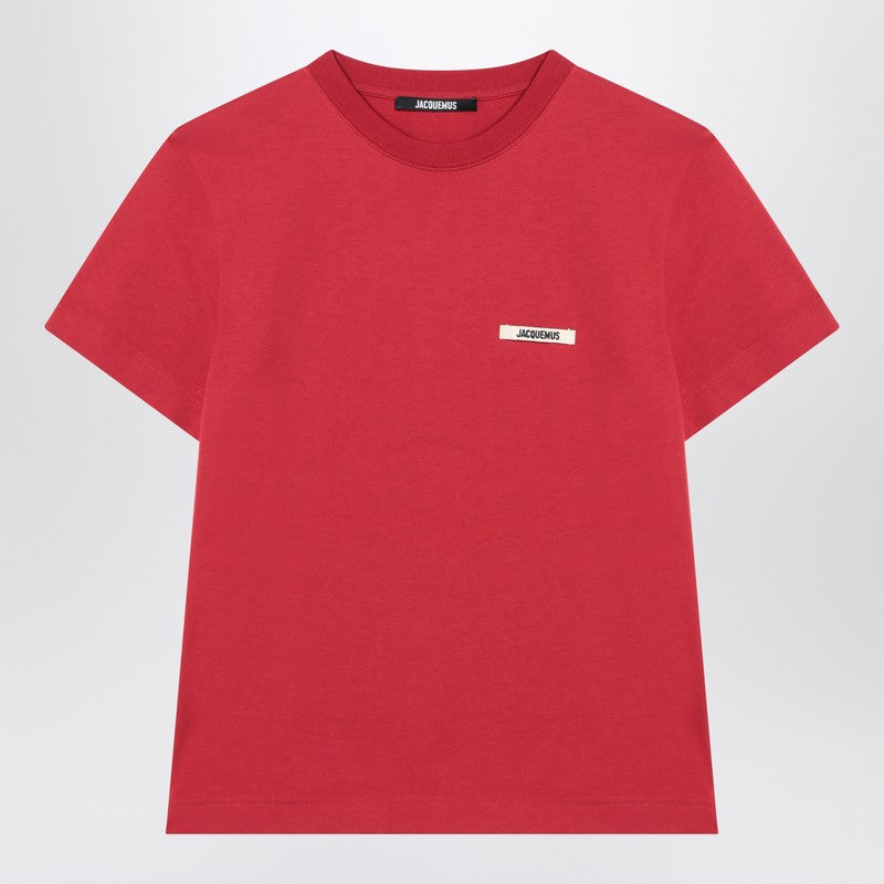 Jacquemus - JACQUEMUS Red Gros Grain T-shirt - Topwear