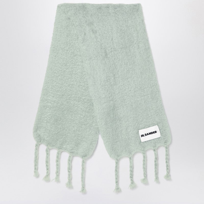 Jil Sander - Jil Sander Pale green mohair blend scarf - Men’s Accessories