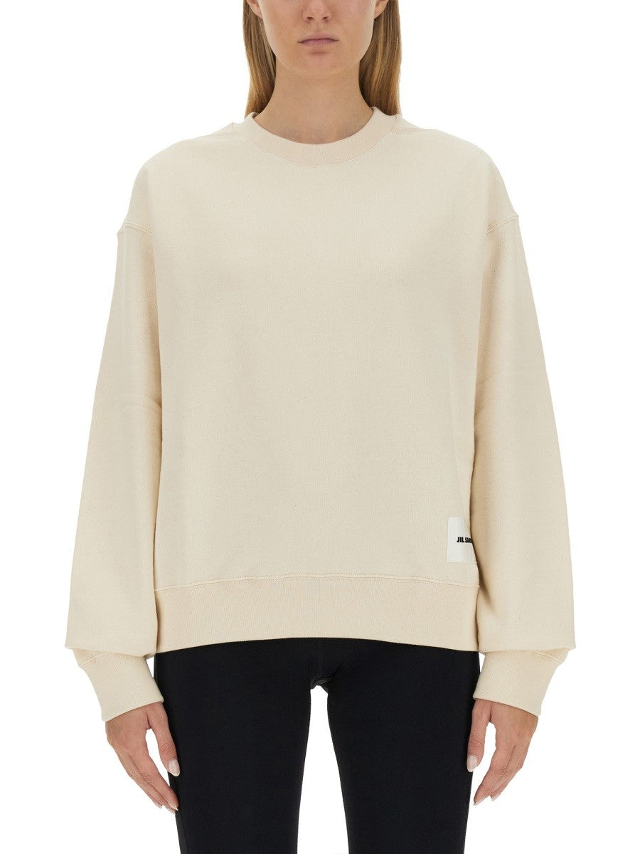 JIL SANDER - Jil Sander Sweatshirt With Logo Patch - Woman->Clothing->sweatshirts