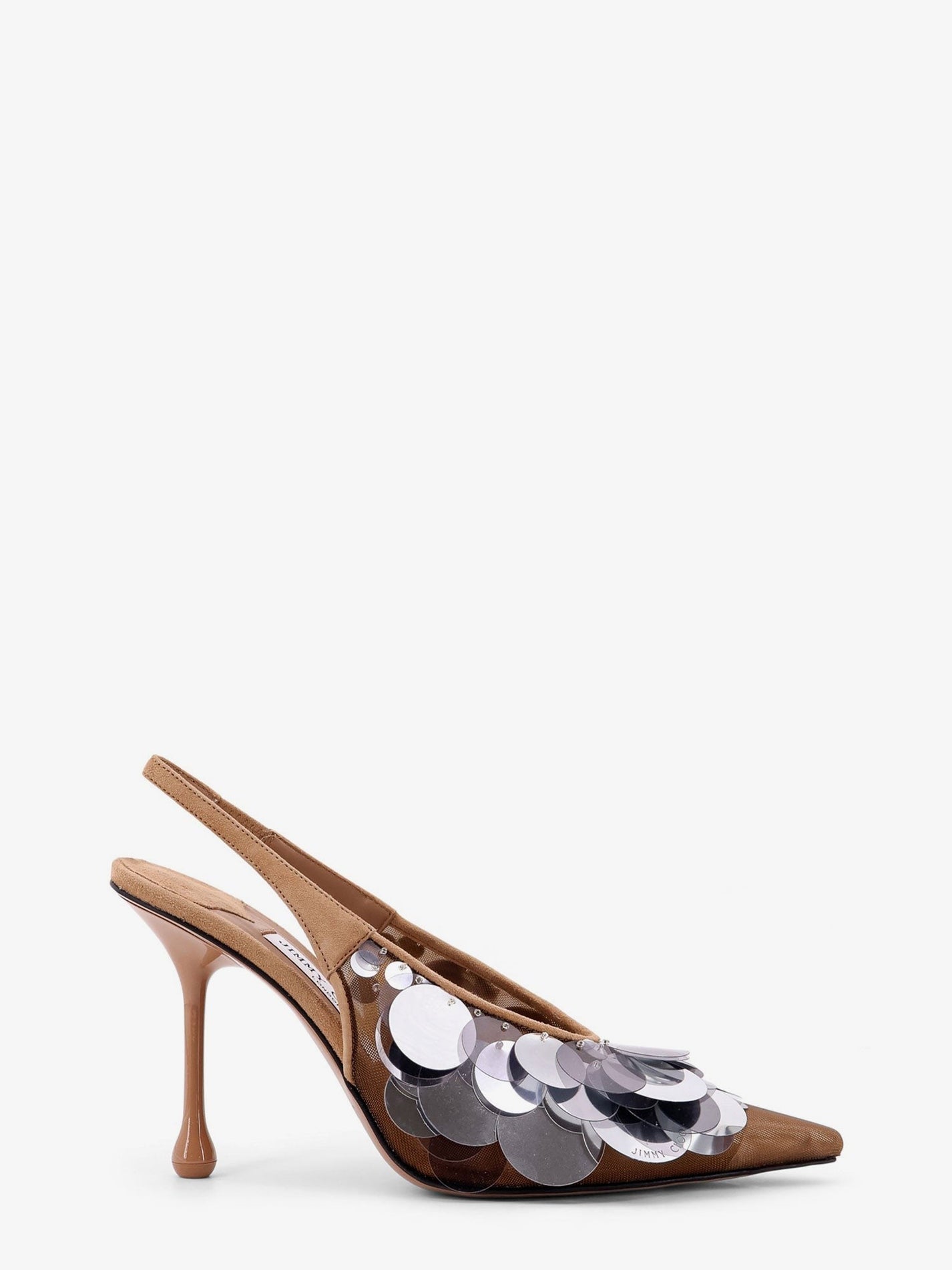 Jimmy Choo - Jimmy Choo Isa 95 Mesh And Sequins Slingback Décolleté - Women’s Shoes
