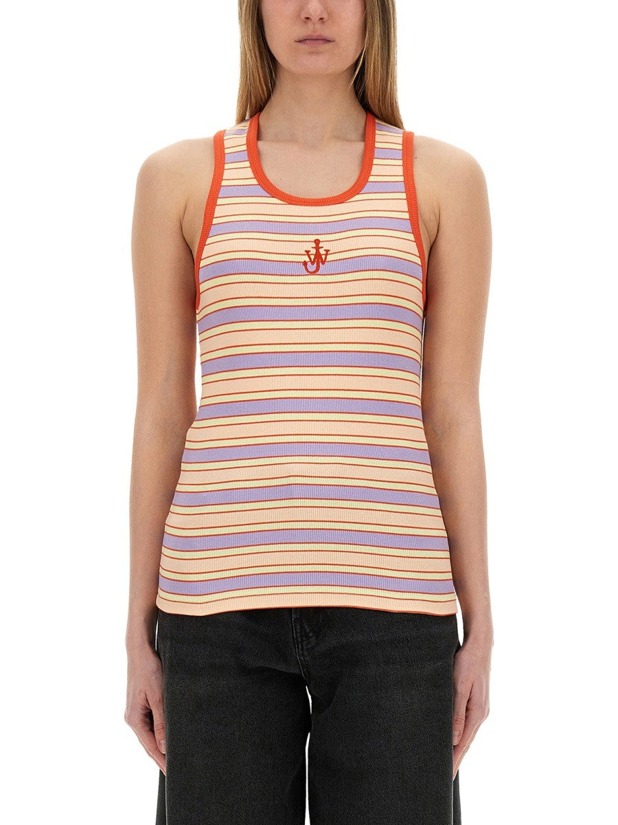 jw anderson - Jw Anderson Striped Tank Top - Woman->Clothing->Tops