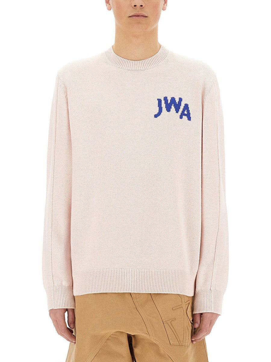 jw anderson - Jw Anderson Jersey With Logo - Man->Clothing->Sweaters