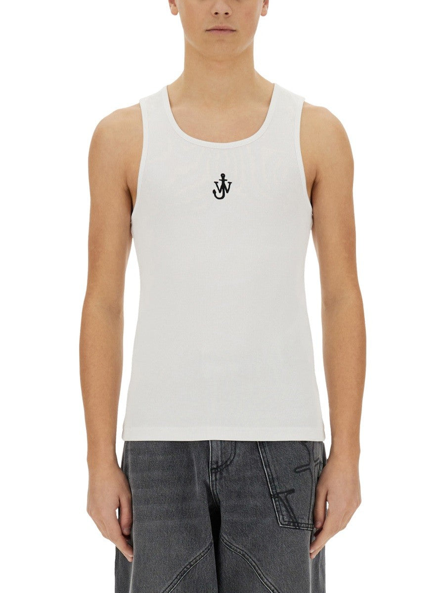 jw anderson - Jw Anderson Tank Top With Logo - Men’s Tops
