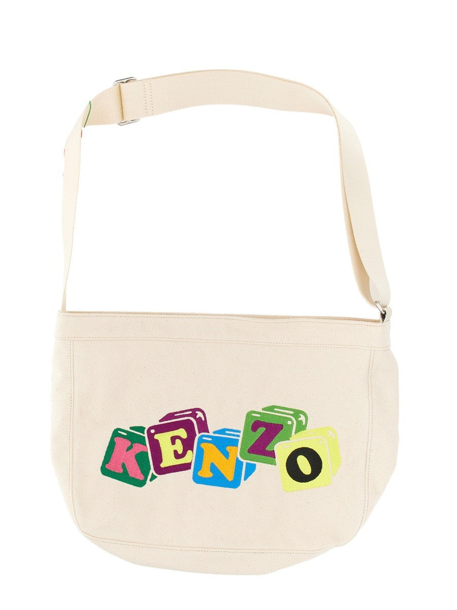 Shoulder Bag With Embroidery-Kenzo-FALORS