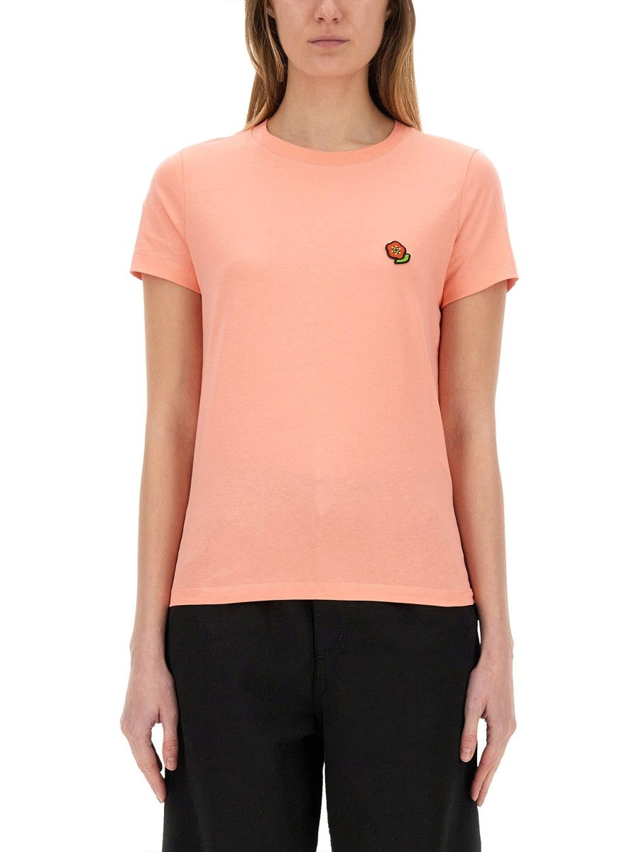 Kenzo - Kenzo T Shirt With ’Pop’ Embroidery - Woman->Clothing->t-shirts
