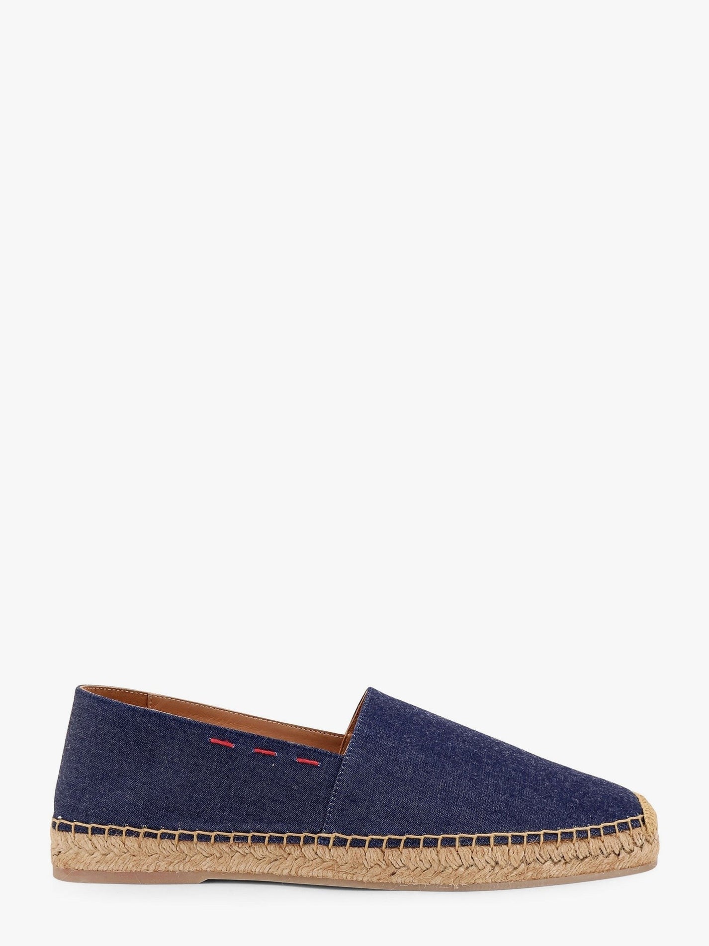 KITON CIRO PAONE - Denim Espadrillas With Lateral Stitching - Home->Man->Shoes->Espadrillas