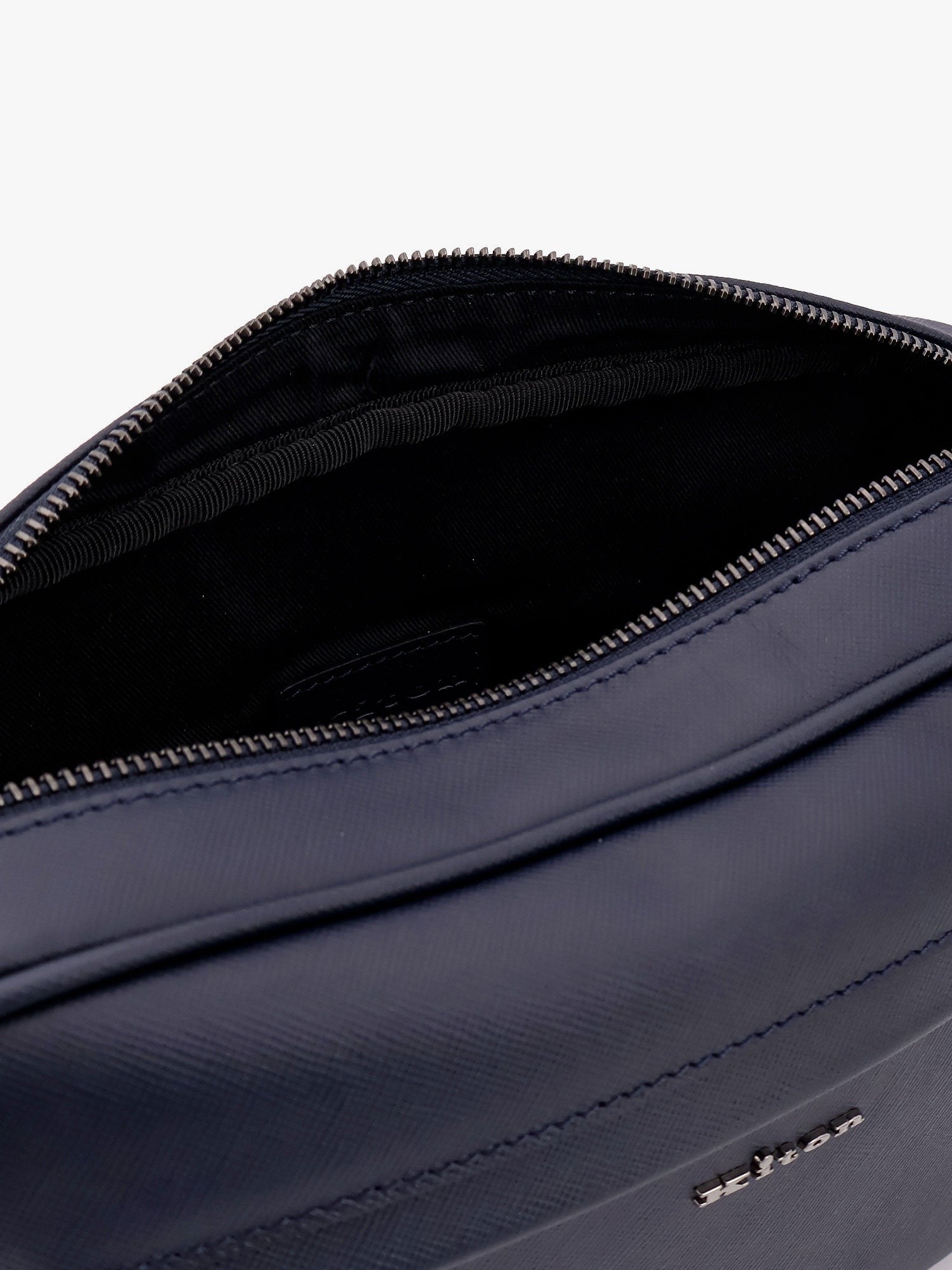 KITON CIRO PAONE - Leather Clutch With Metal Logo - Men’s Bags