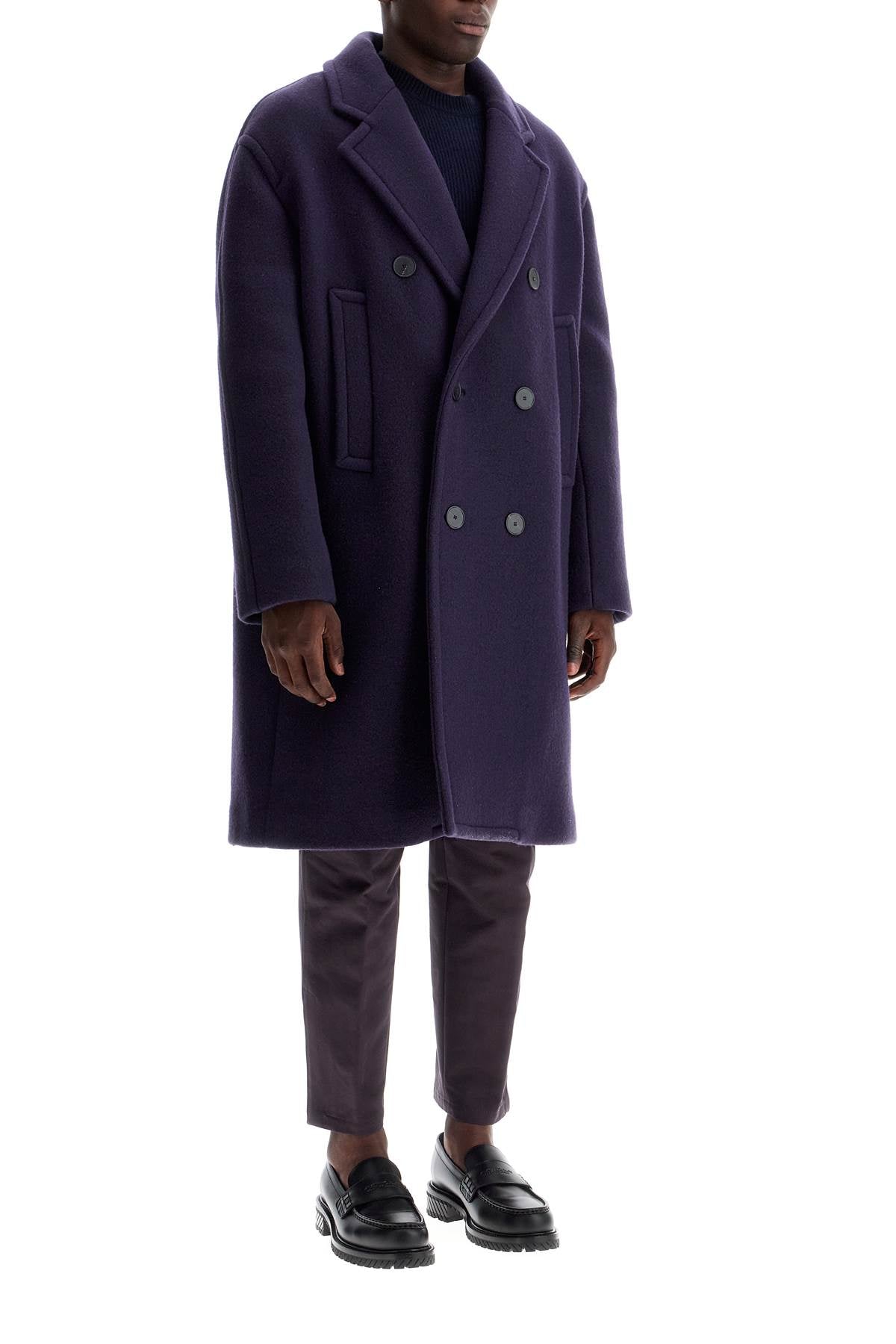 Lanvin - Lanvin double-breasted heavy wool coat - Jackets