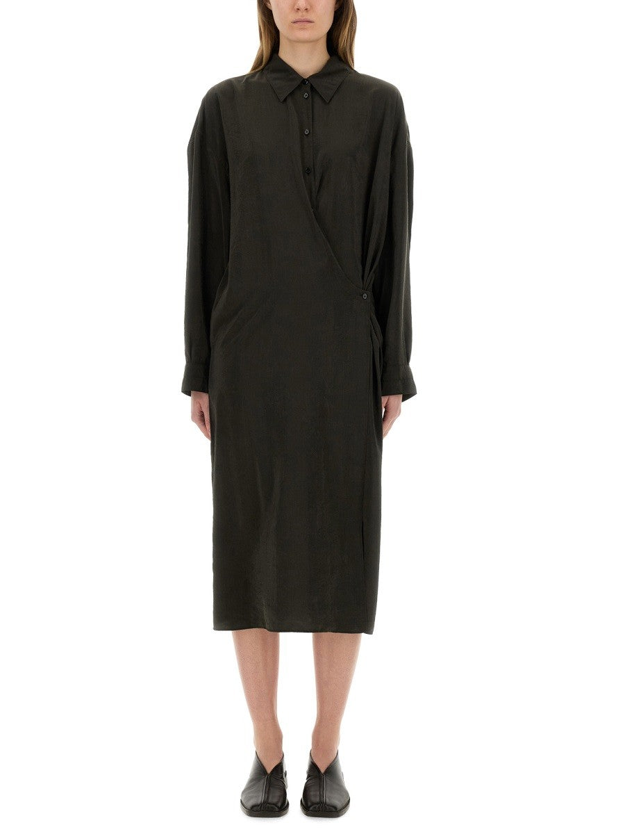 LEMAIRE - Lemaire ’Straight Collar Twisted’ Dress - Women’s Clothing