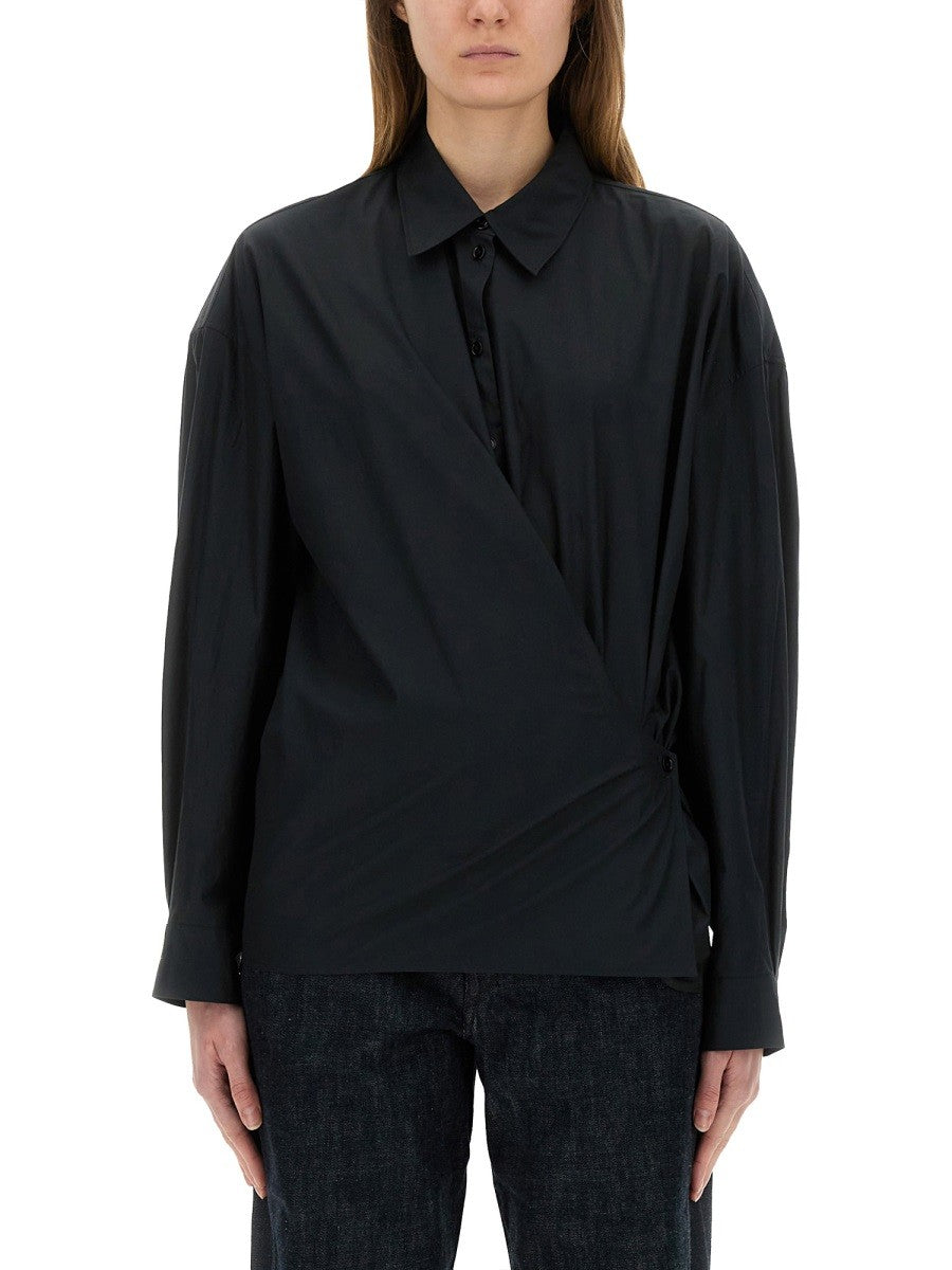 LEMAIRE - Lemaire ’Straight Collar Twisted’ Shirt - Woman->Clothing->shirts