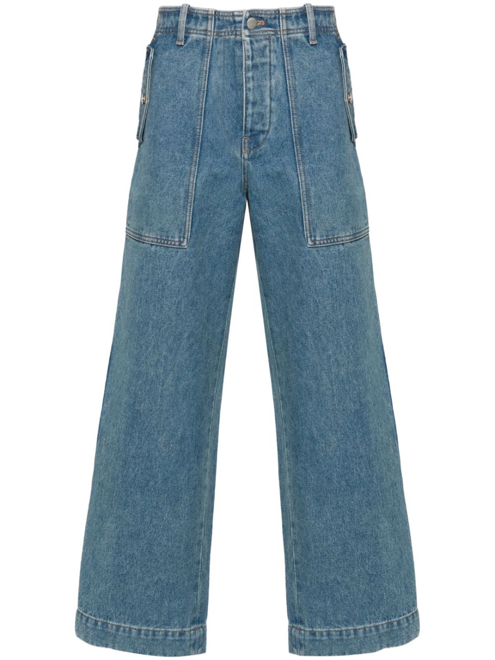 Maison Kitsuné - Maison Kitsuné MAISON KITSUNE’ Jeans Clear Blue - Men’s Clothing