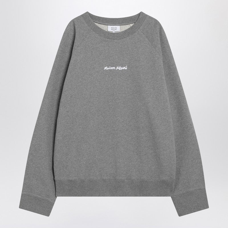 Maison Kitsuné - Maison Kitsuné Grey cotton crew-neck sweatshirt - Topwear