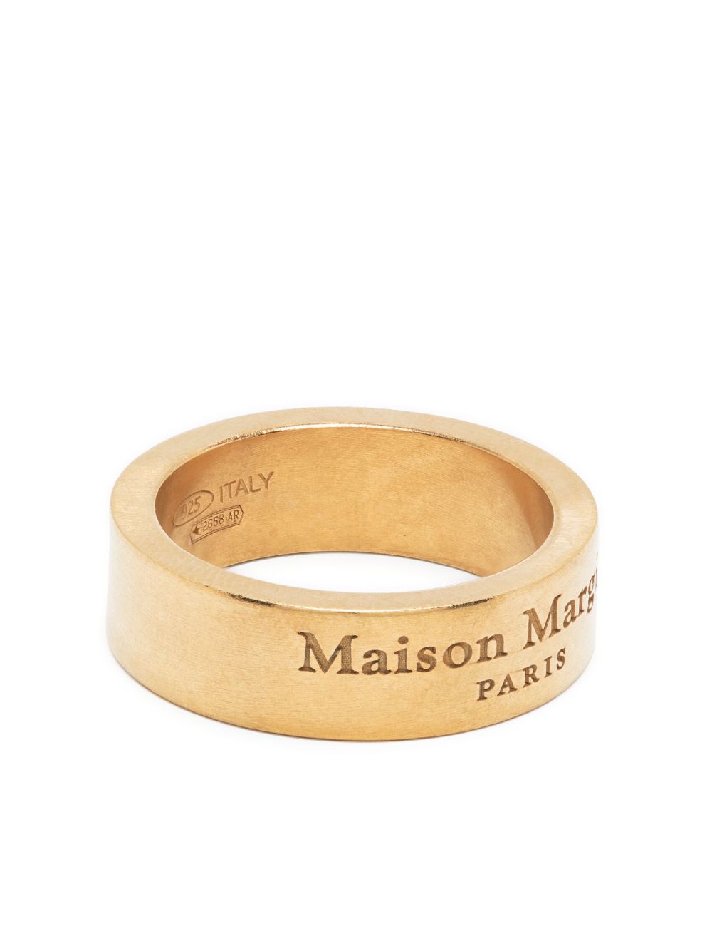 Maison Margiela Maison Margiela engraved logo silver ring Jewellery