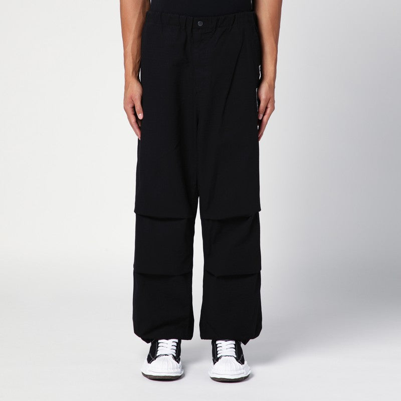 Maison MIHARA YASUHIRO - Maison MIHARA YASUHIRO Black Parachute Trousers - Trousers