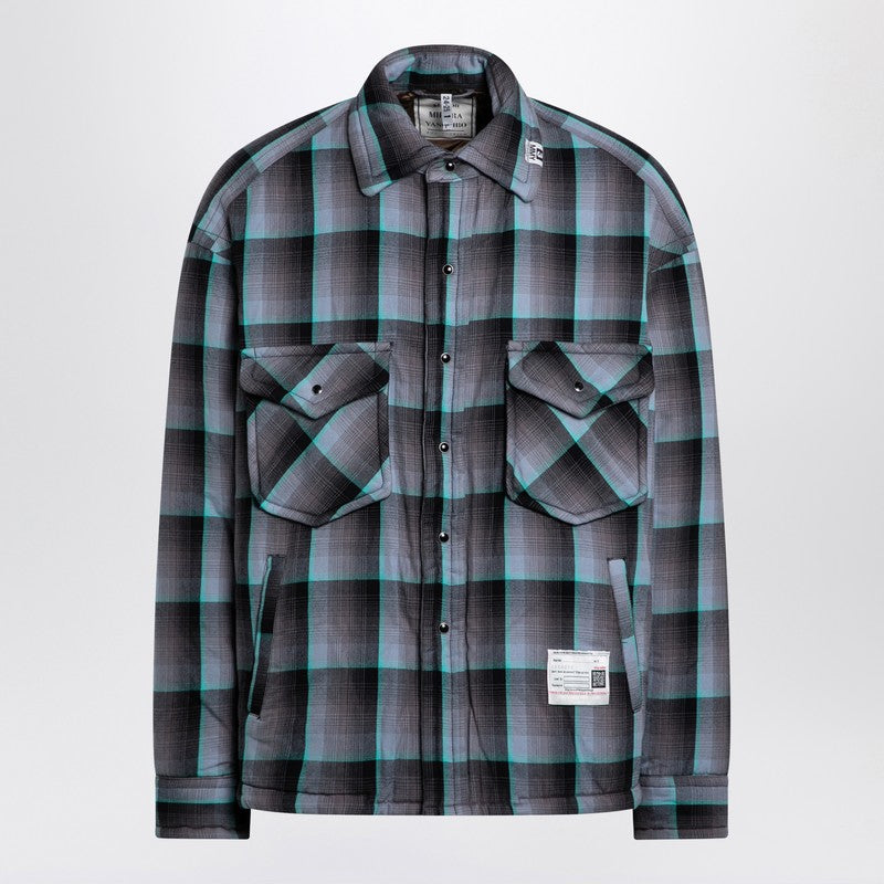 Maison MIHARA YASUHIRO - Maison MIHARA YASUHIRO Blue padded shirt with Check pattern - Shirts
