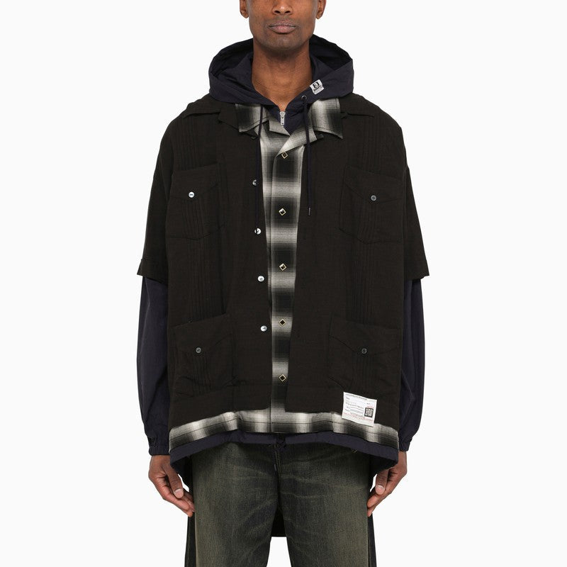 Maison MIHARA YASUHIRO - Maison MIHARA YASUHIRO Three-layer hooded shirt - Shirts