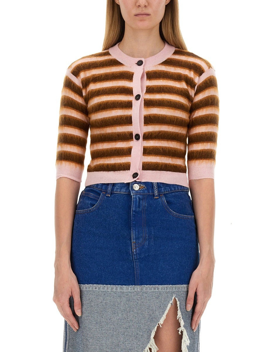 Marni - Marni Cardigan With Stripe Pattern - Woman->Clothing->Sweaters