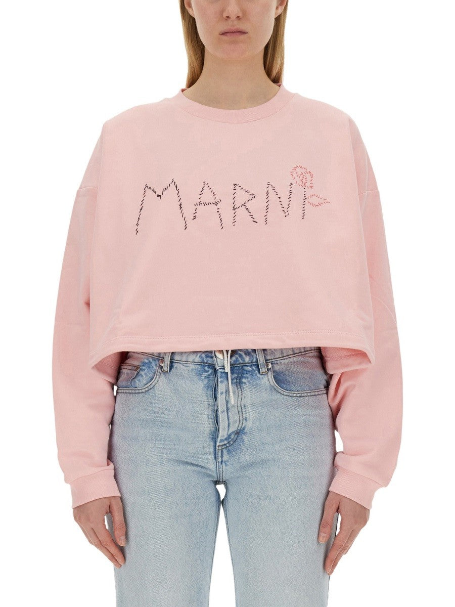 Marni - Marni Sweatshirt With Logo - Woman->Clothing->sweatshirts