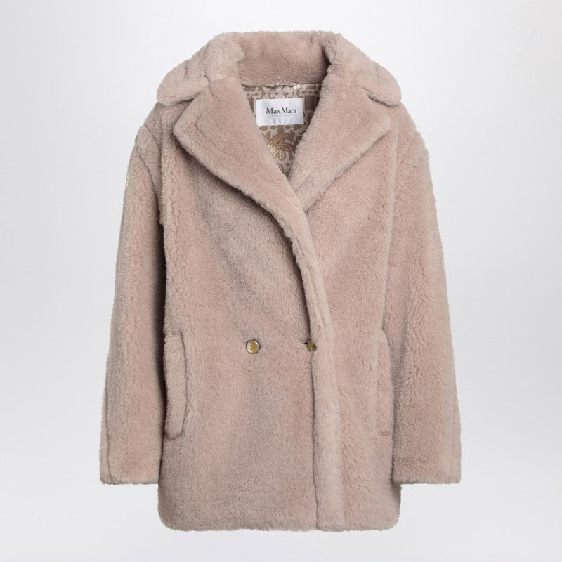 Max Mara - Max Mara Teddy Bear Icon Coat short sand in alpaca and wool - Coats