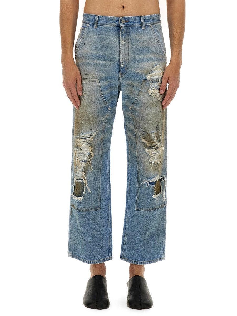 MM6 MAISON MARGIELA - Distressed Jeans Effect - Home->Man->Clothing->Jeans