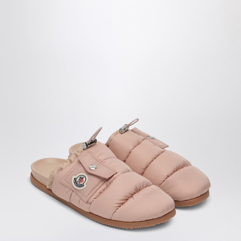 Moncler - Moncler Pink nylon mule Mon Pocket - Slippers & Flip-flops