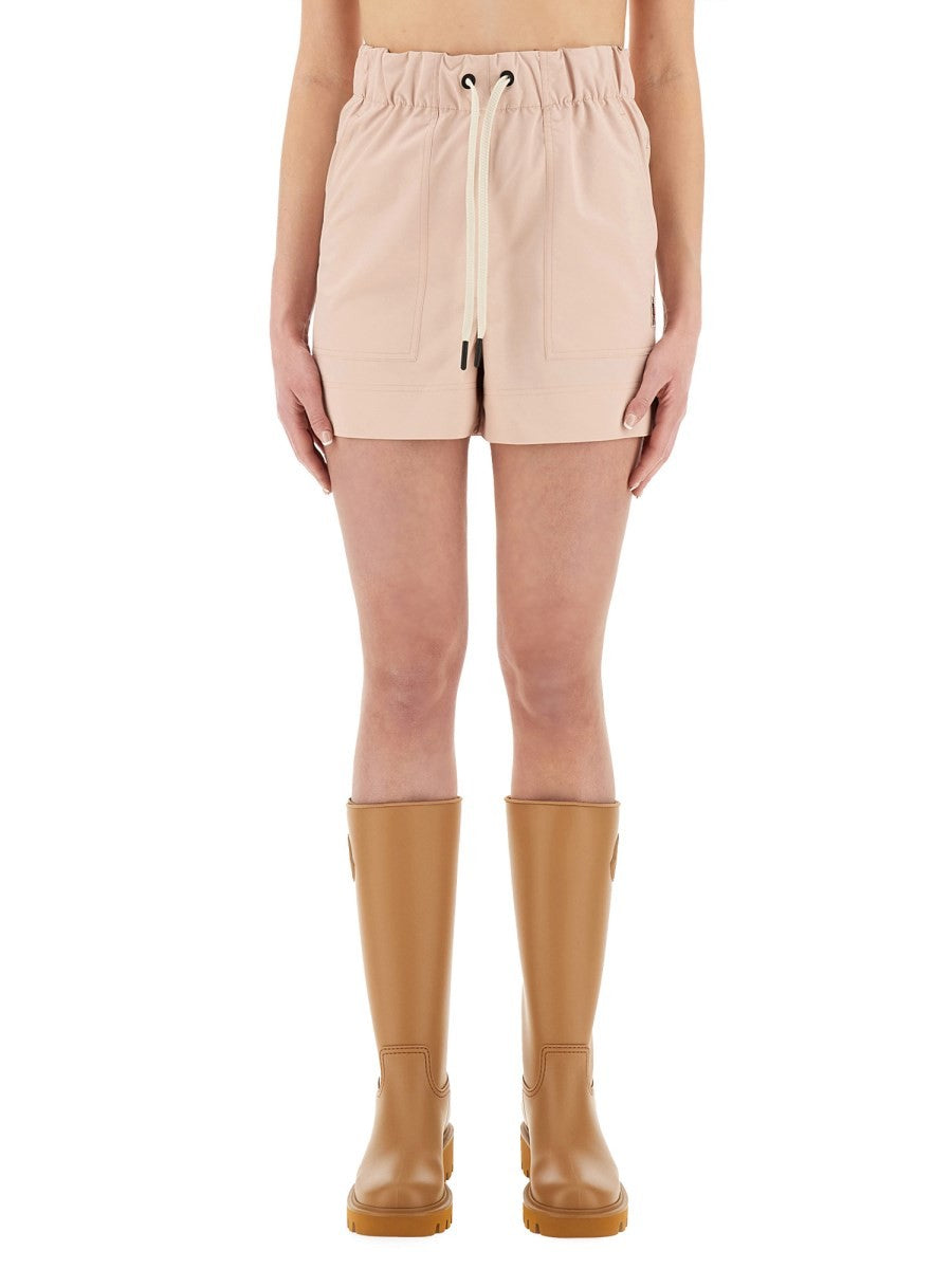 MONCLER GRENOBLE - Moncler Grenoble Cotton Gabardine Shorts - Women’s Clothing