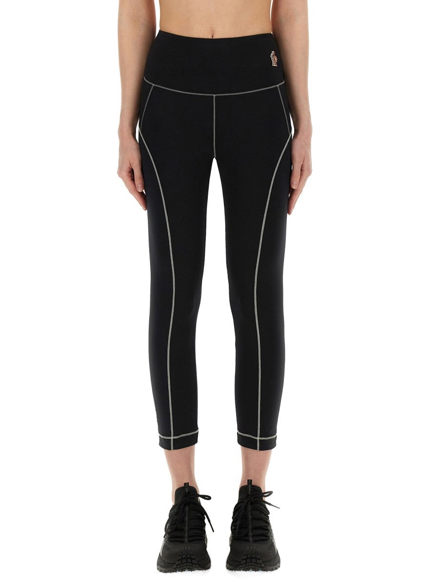 MONCLER GRENOBLE - Moncler Grenoble Leggings With Logo - Women’s Pants