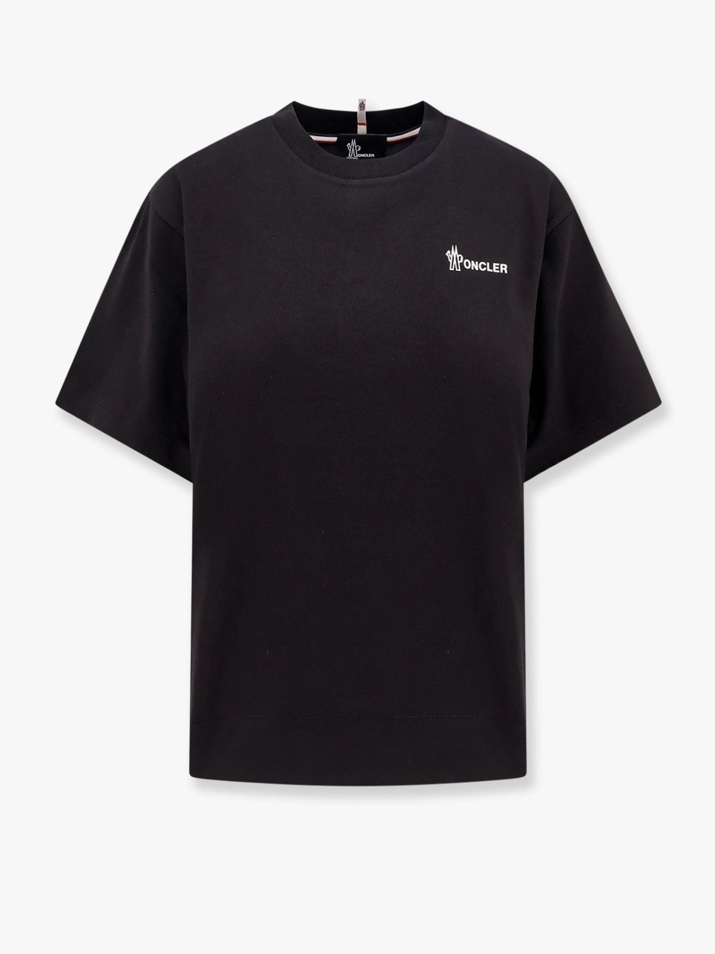 MONCLER GRENOBLE - Moncler Grenoble Cotton T Shirt With Frontal Logo - Women’s Tops