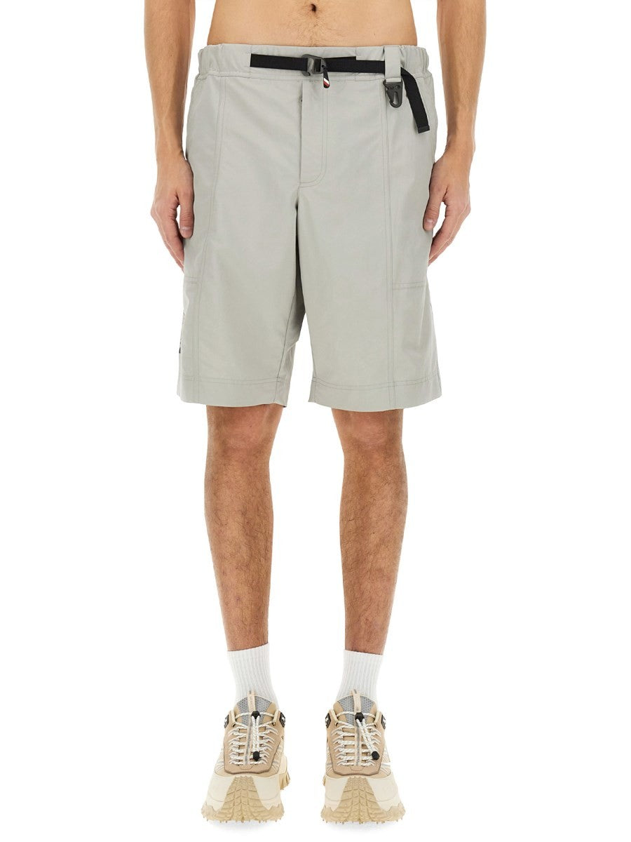 MONCLER GRENOBLE - Moncler Grenoble Belted Bermuda Shorts - Men’s Clothing