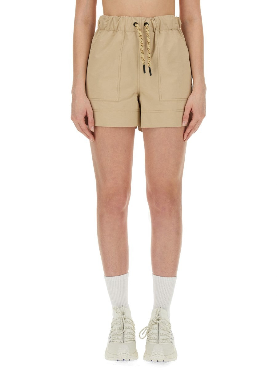 MONCLER GRENOBLE - Moncler Grenoble Bermuda With Logo - Women’s Clothing