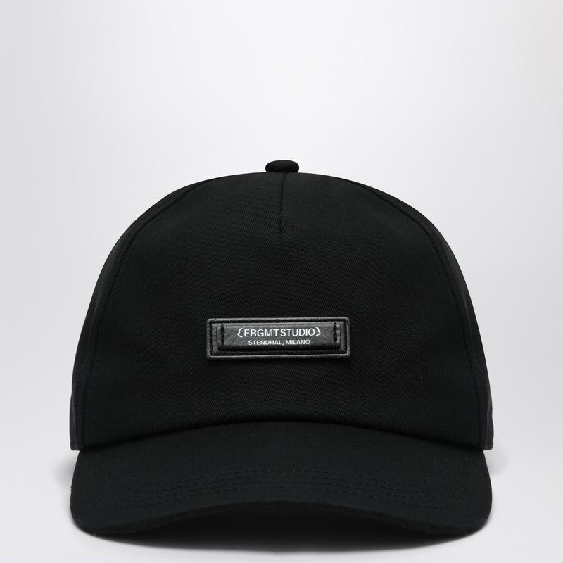 Moncler X FRGMT - Moncler X FRGMT Black baseball cap with logo patch - Men’s Accessories