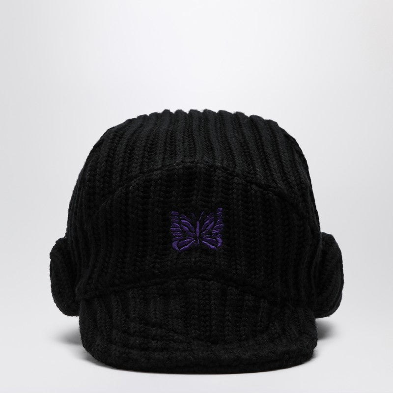 Needles - Needles Black wool visor hat - Scarves Hats & Gloves