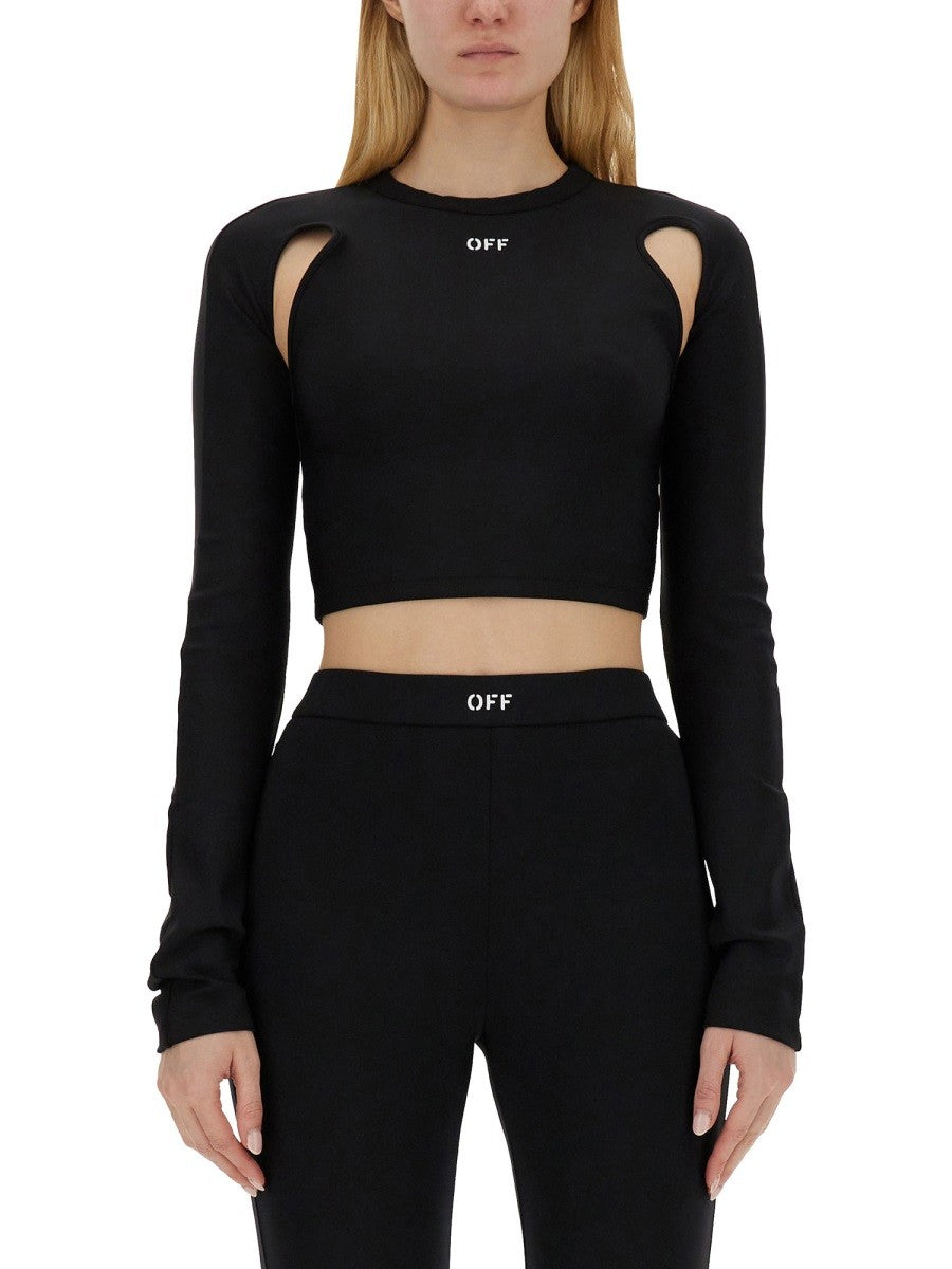 Off-white - Off White Tops With Logo - Woman->Clothing->Tops