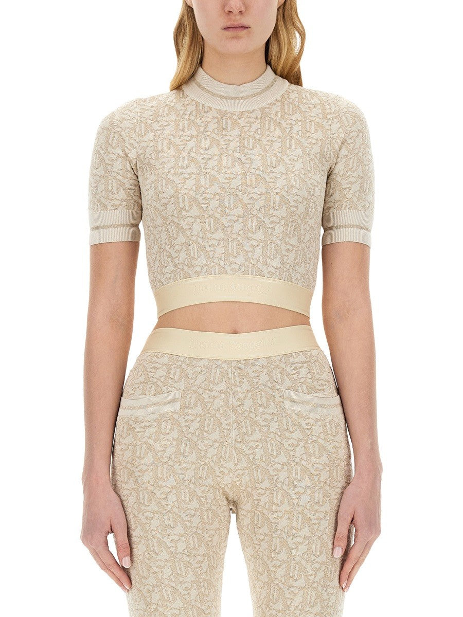 Palm Angels - Palm Angels Monogram Jersey - Woman->Clothing->Tops