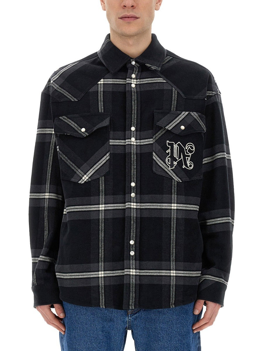 Palm Angels - Monogram Shirt - Home->Man->Clothing->SPORTS JACKETS