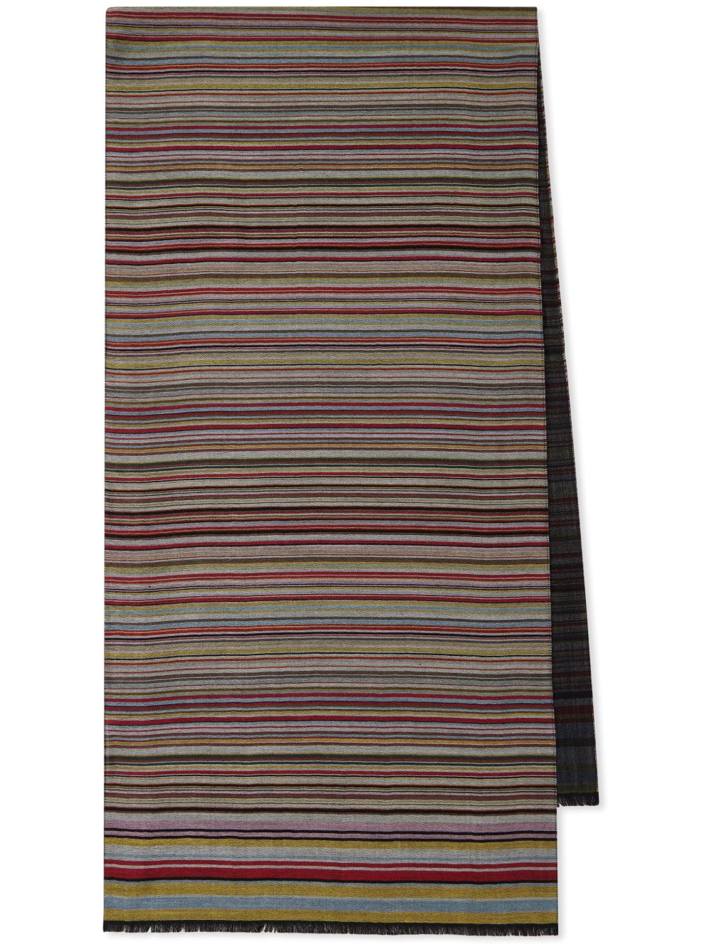 Paul Smith - Paul Smith Signature Stripe wool and silk scarf - Men’s Accessories