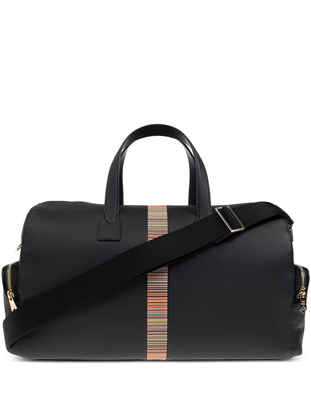 Paul Smith - Paul Smith Leather ’Signature Stripe’ Trim Holdall - Men’s Bags