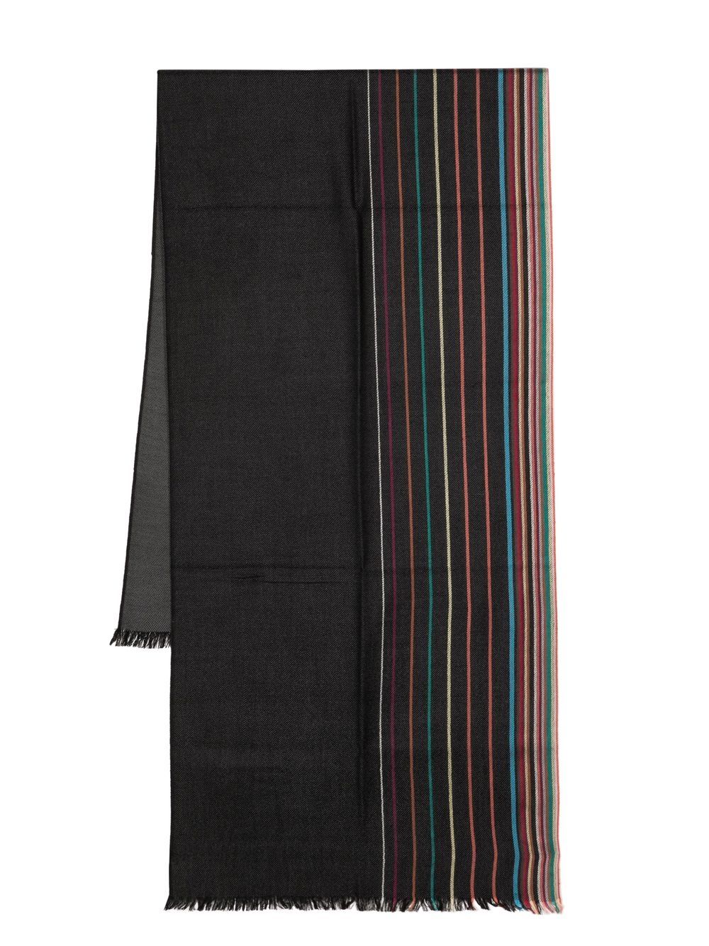 Paul Smith - Paul Smith Signature Stripe wool scarf - Men’s Accessories
