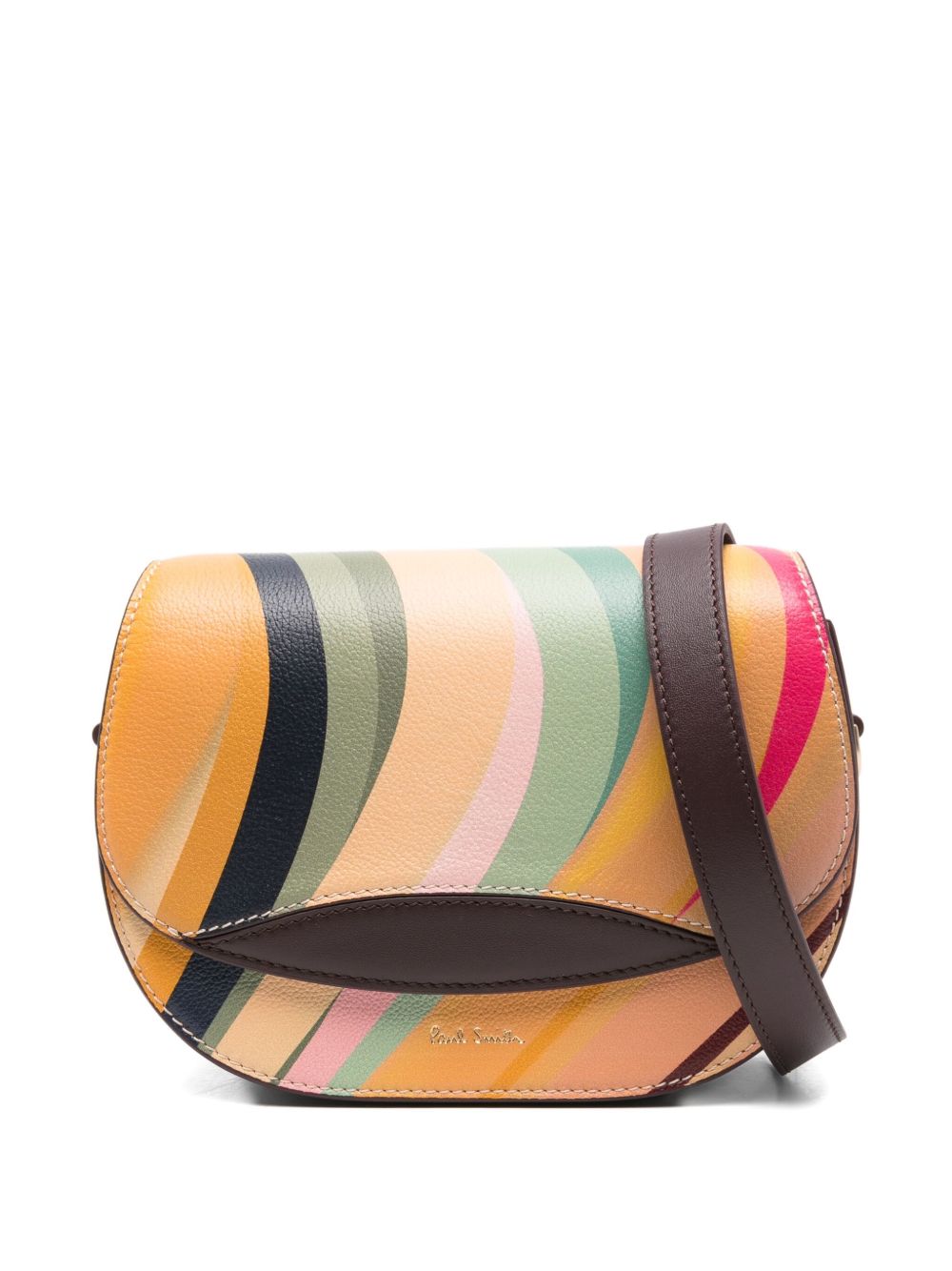 Paul Smith - Paul Smith Swirl Leather Saddle Bag - Women’s Bags