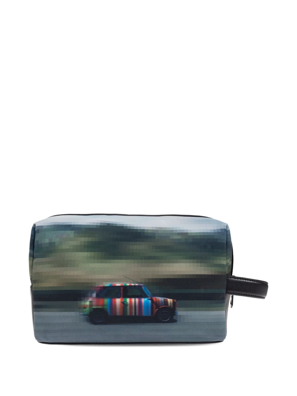 Paul Smith - Paul Smith Recycled Polyester ’Pixelated Mini’ Washbag - Men’s Bags