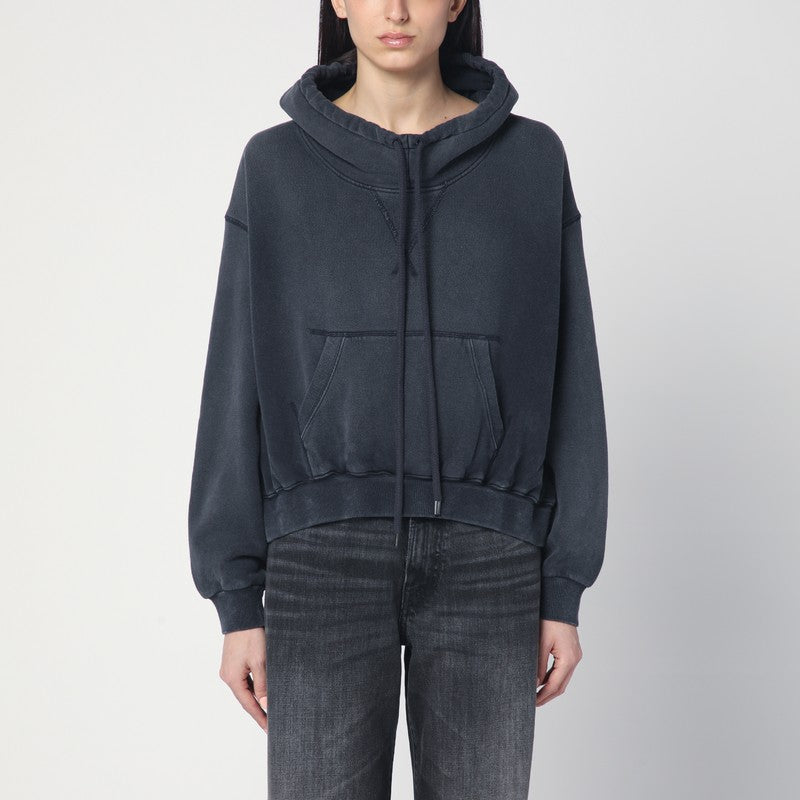 R13 - R13 Faded navy blue sweatshirt in cotton - Women’s Sweatshirts