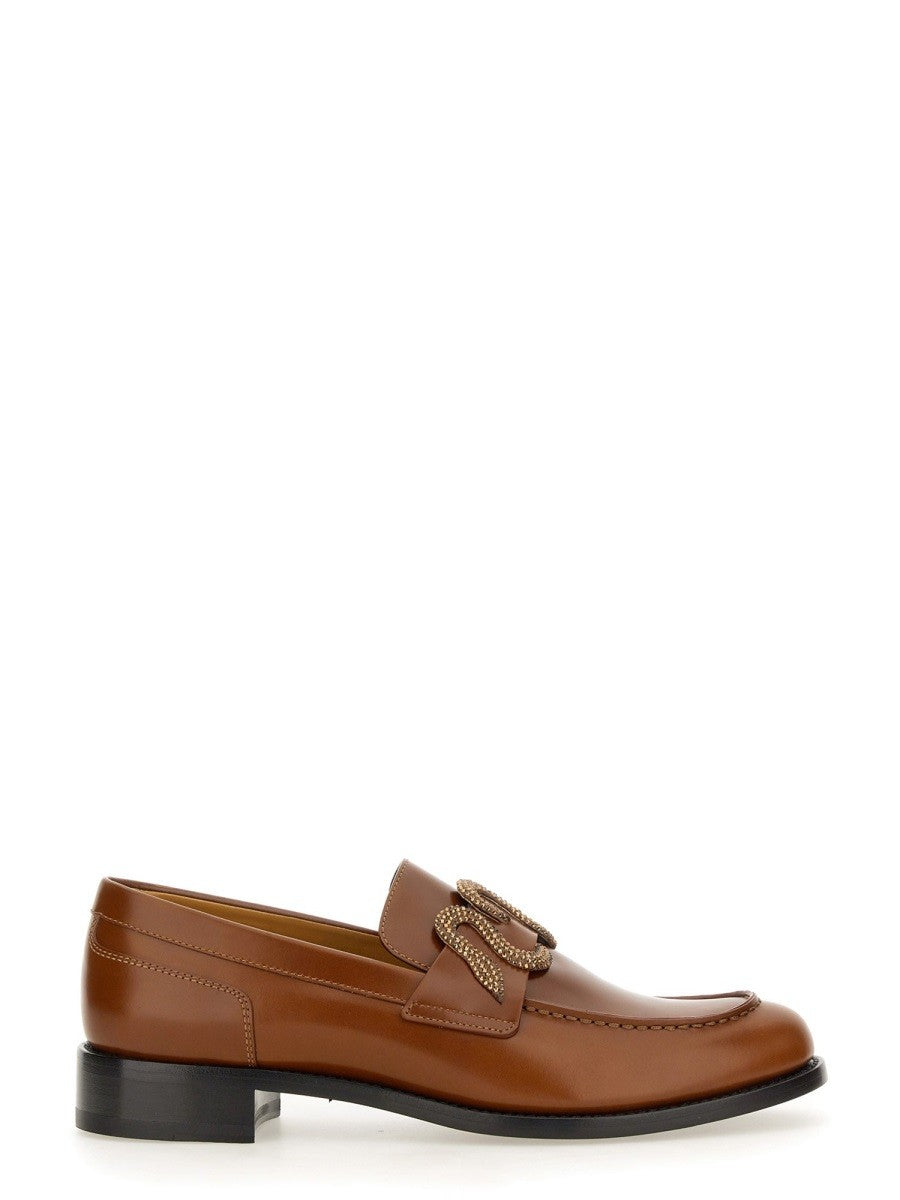 RENE CAOVILLA - Rene Caovilla Leather Loafer - Woman->FOOTWEAR->LOAFERS