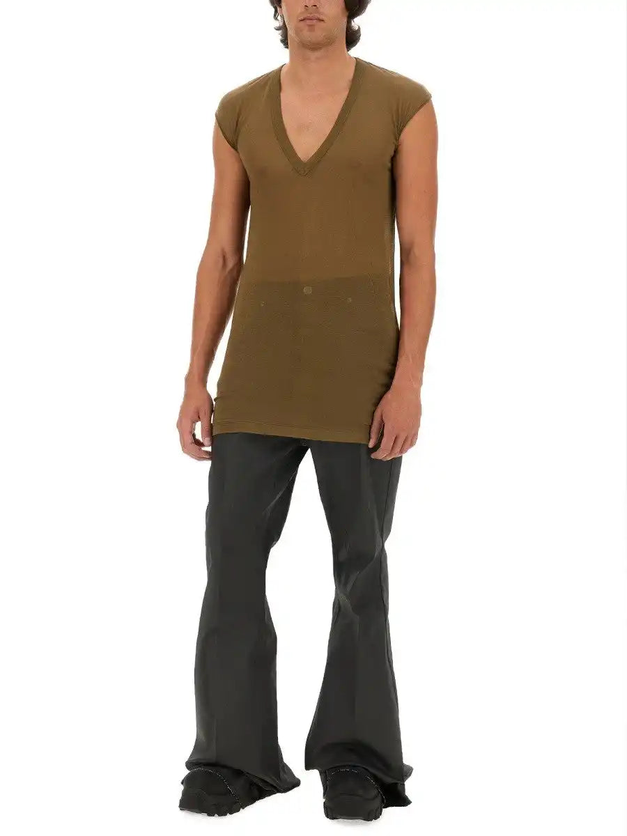 RICK OWENS - Italian Cotton Regular Fit Menswear - Men’s Clothing