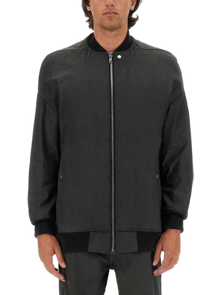 RICK OWENS - Rick Owens Bomber With Zip - Man->Clothing->SPORTS JACKETS
