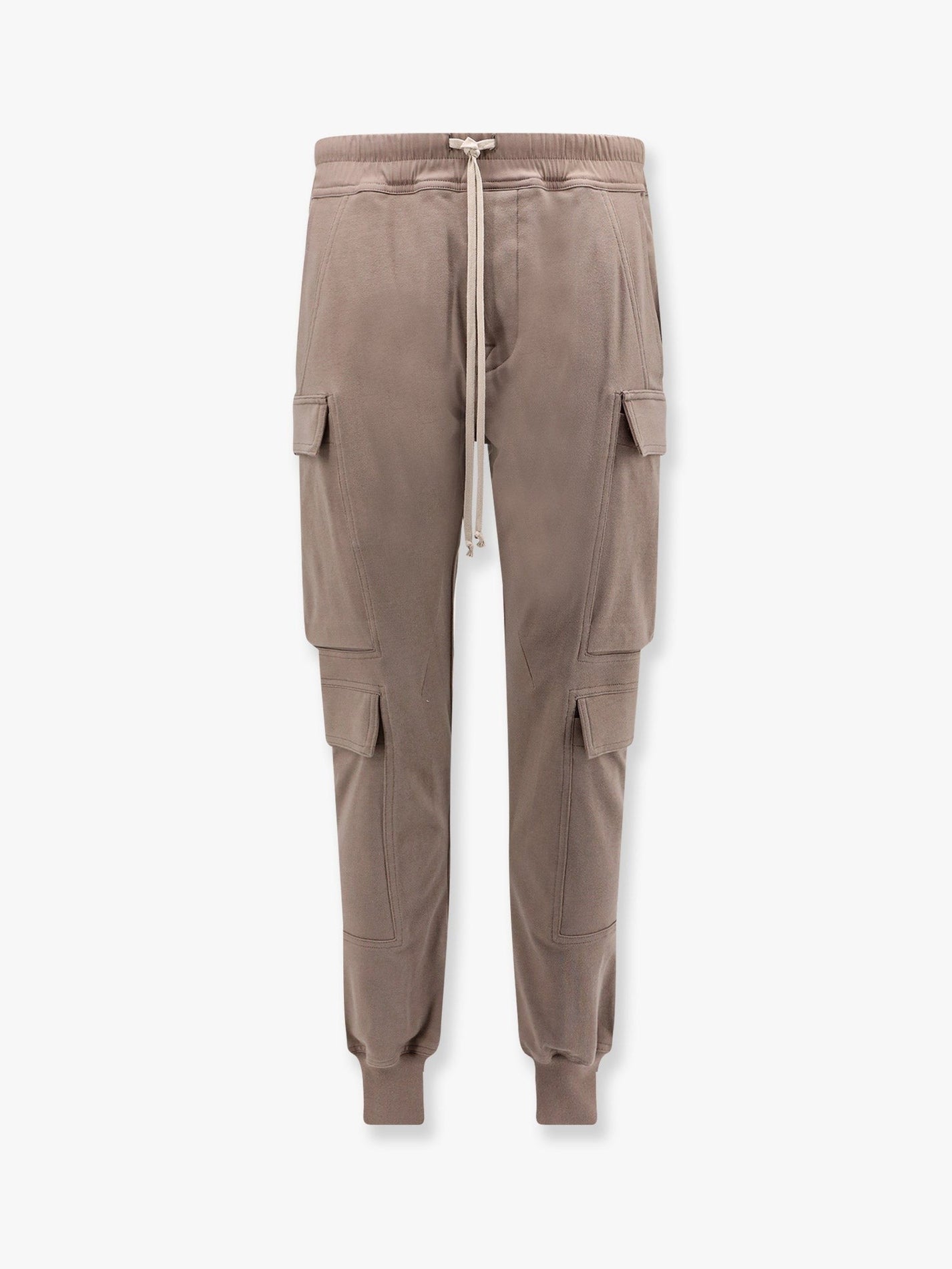 RICK OWENS - Rick Owens Mastodon Megacargo Organic Cotton Jogging Trouser - Man->Clothing->Trousers