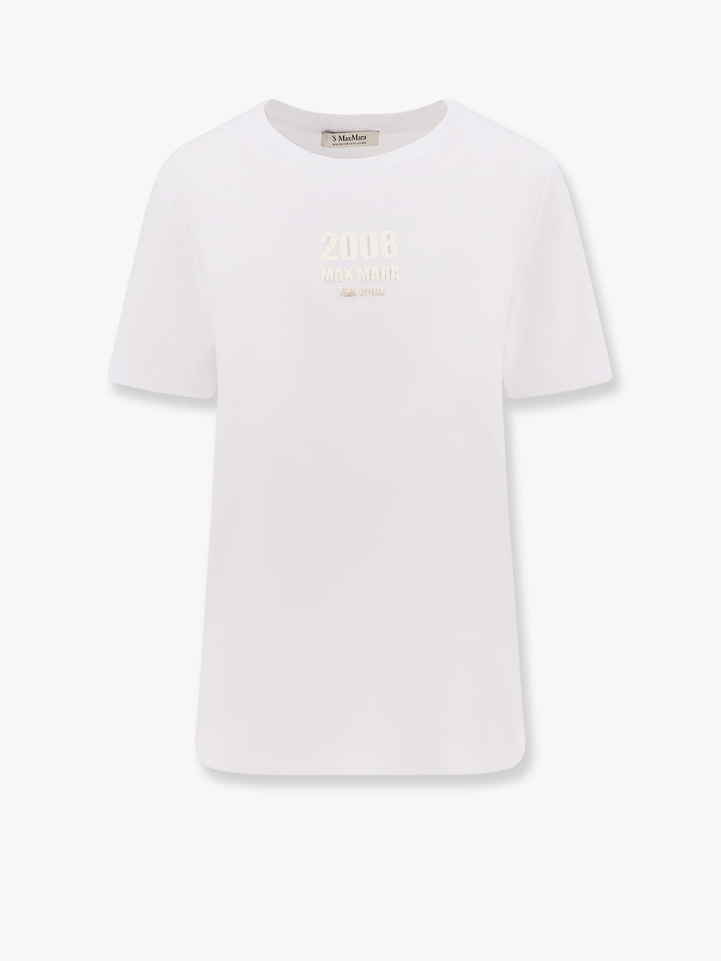 ’S MAX MARA - ’S Max Mara Quieto Cotton T Shirt With Print On The Front - Woman->Clothing->T-Shirts and Top