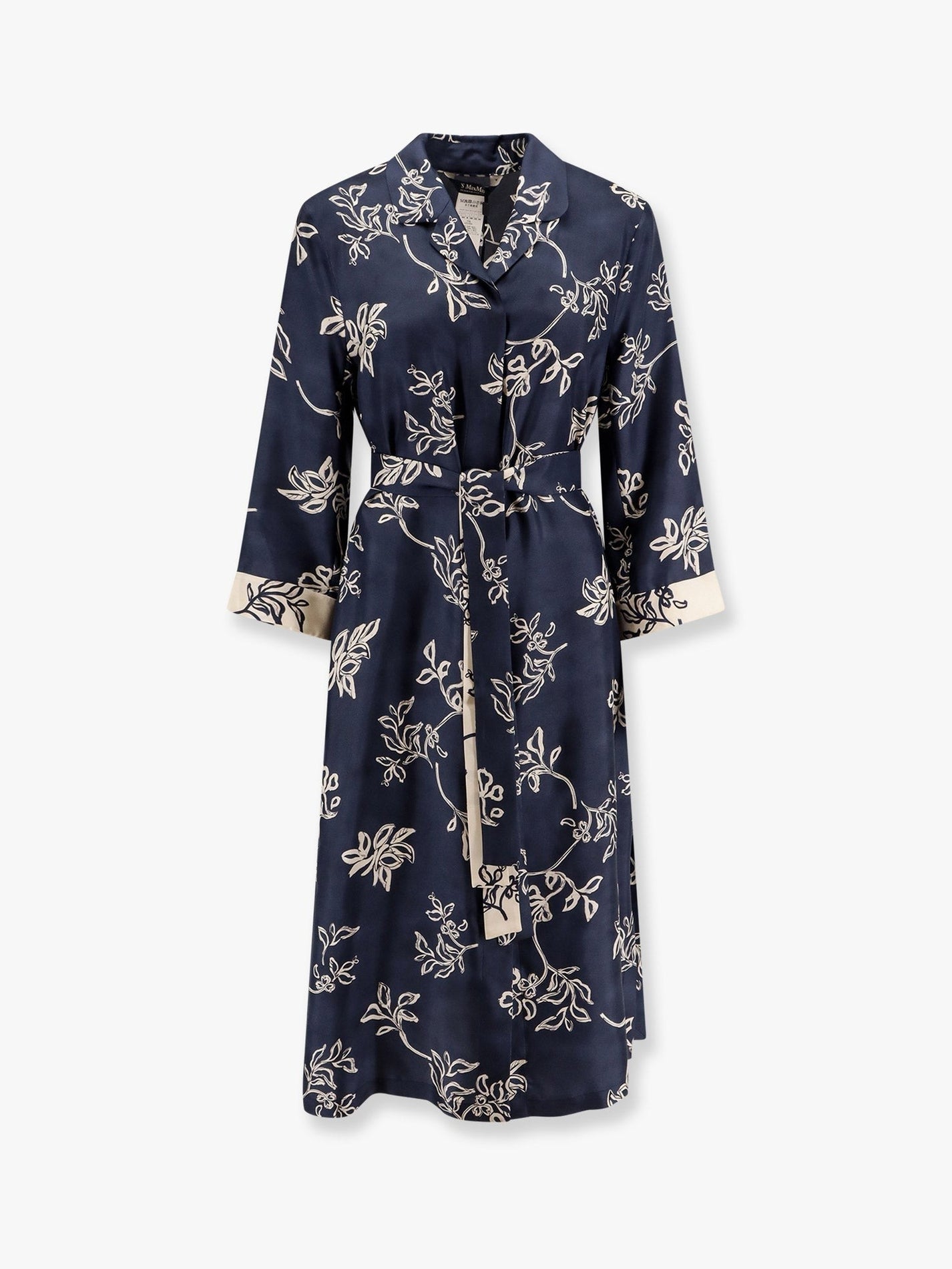 ’S MAX MARA - ’S Max Mara Timeo Kaftan Silk Dress With Floral Print - Women’s Clothing