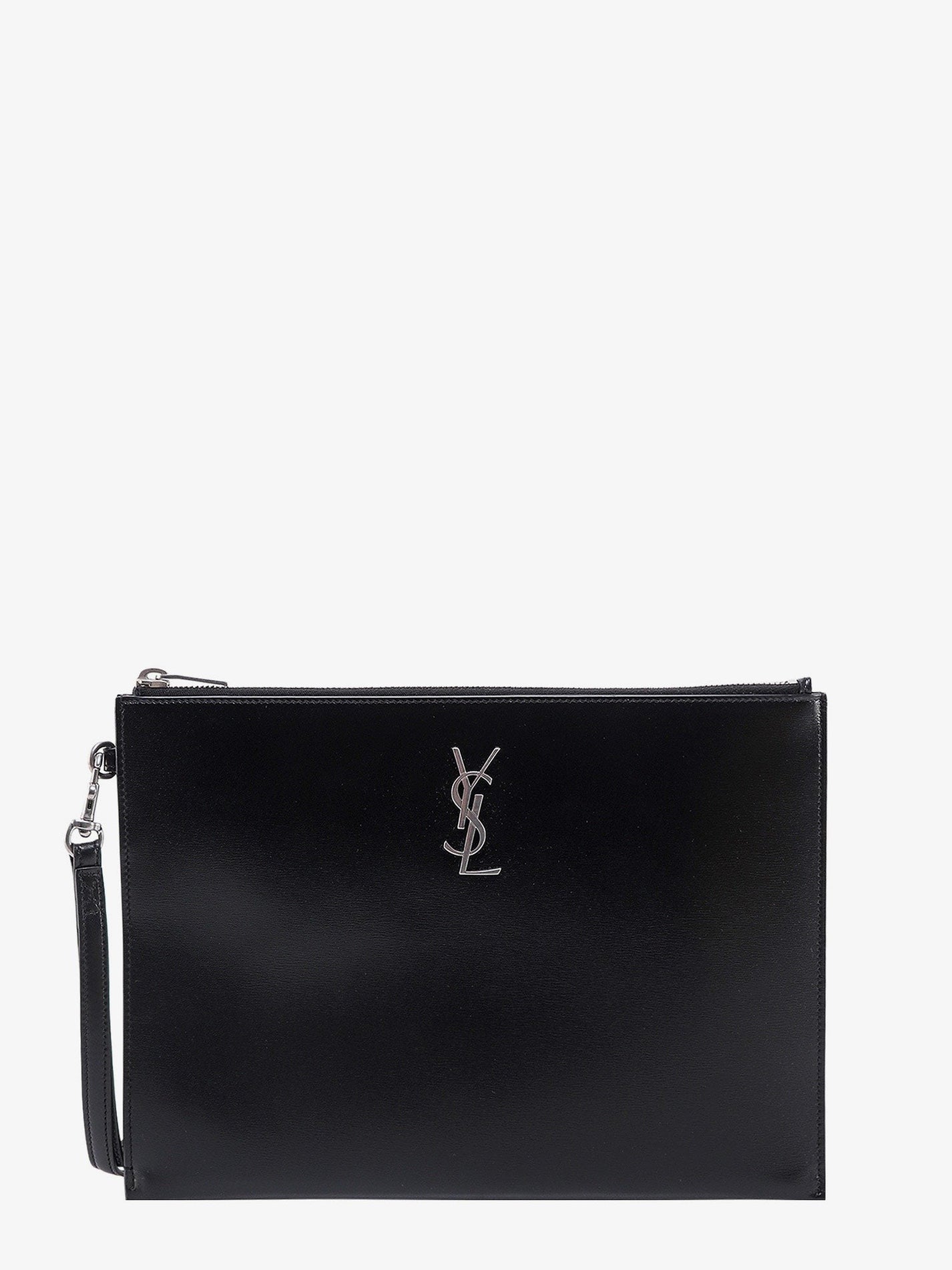 Saint Laurent - Clutch For Tablet With Metal Monogram - Home->Man->Bags->Pochettes