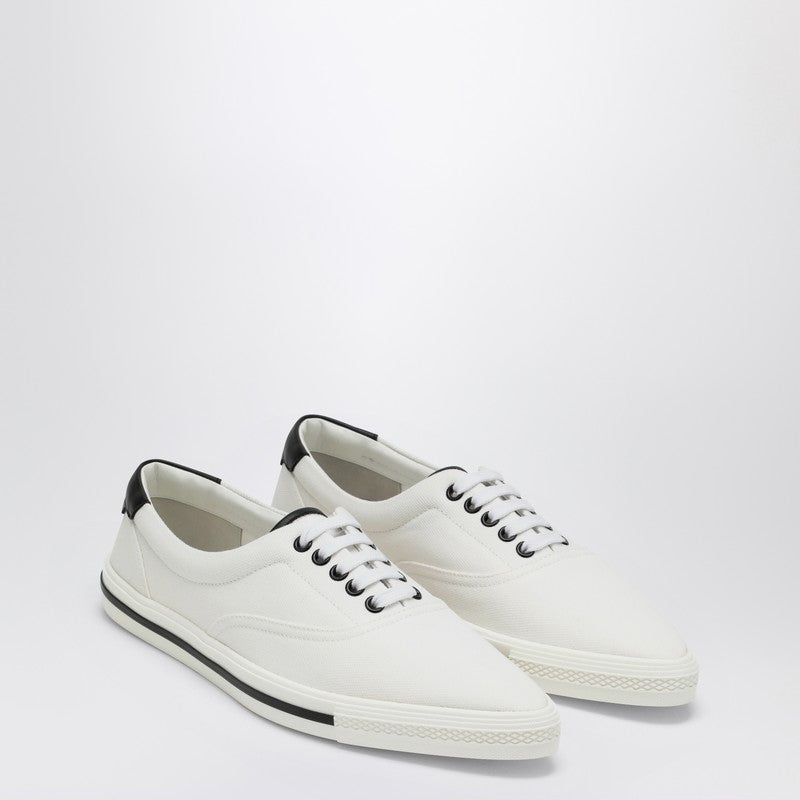 Saint Laurent - Saint Laurent Club low white canvas trainer - Sneakers