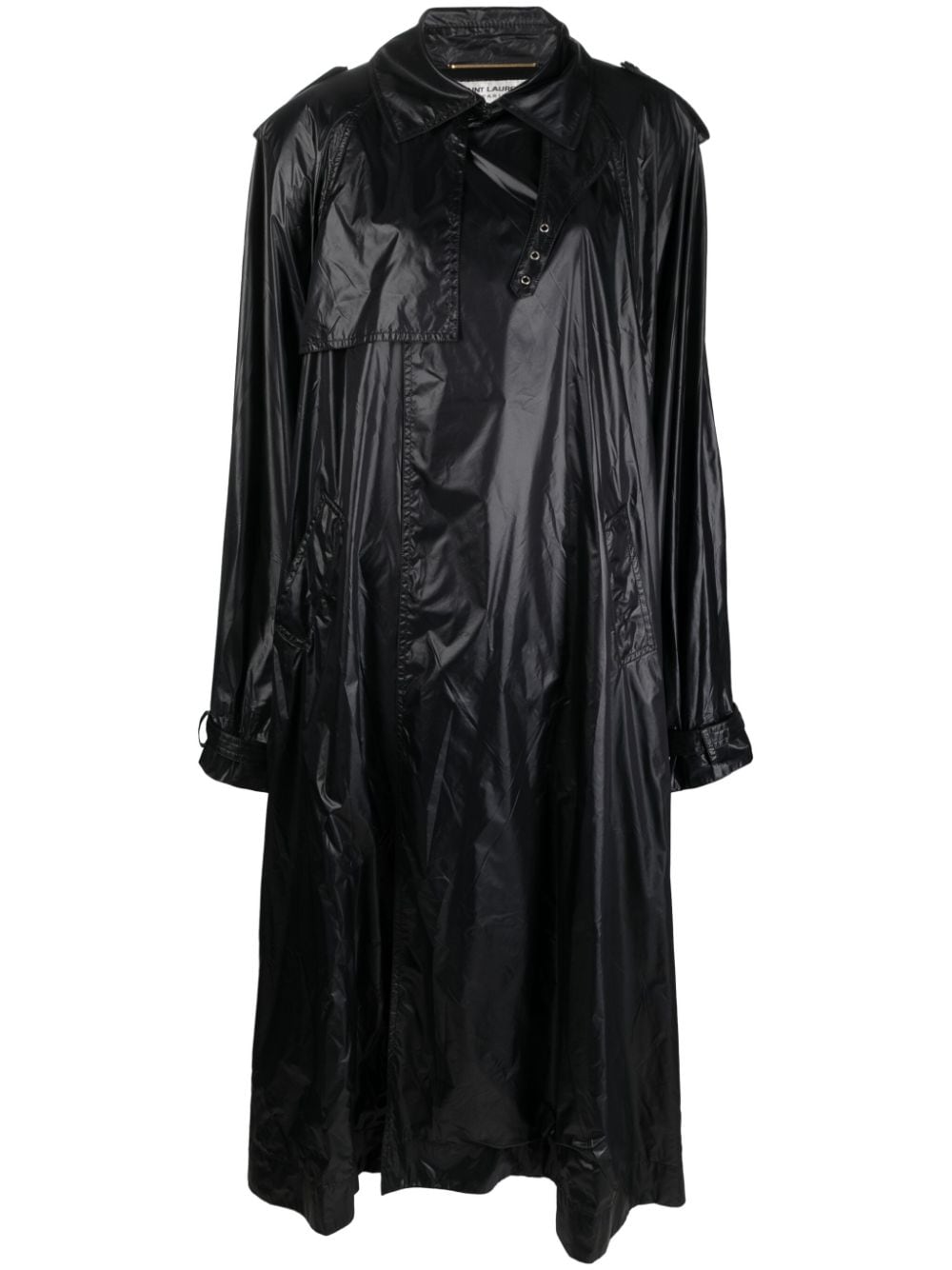 Saint Laurent - Saint Laurent shoulder-pad Oversized Trench Coat - Jackets
